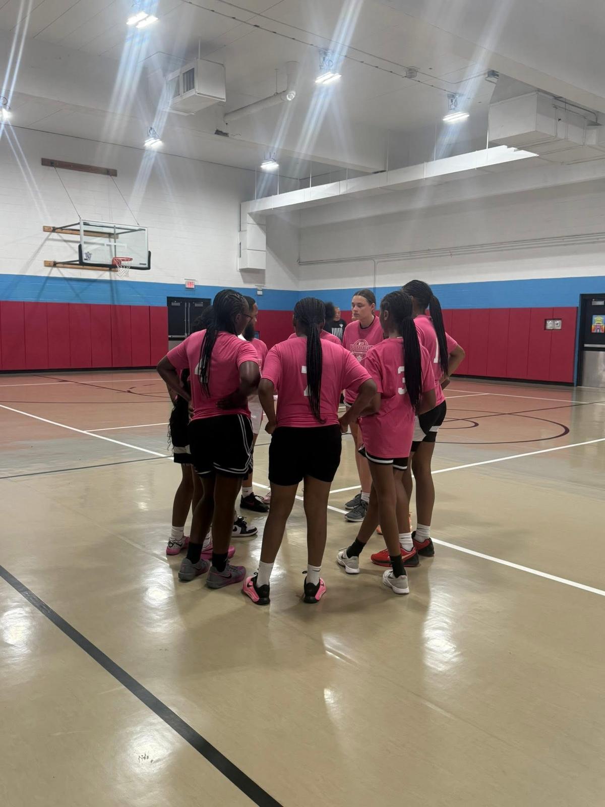 Team huddle